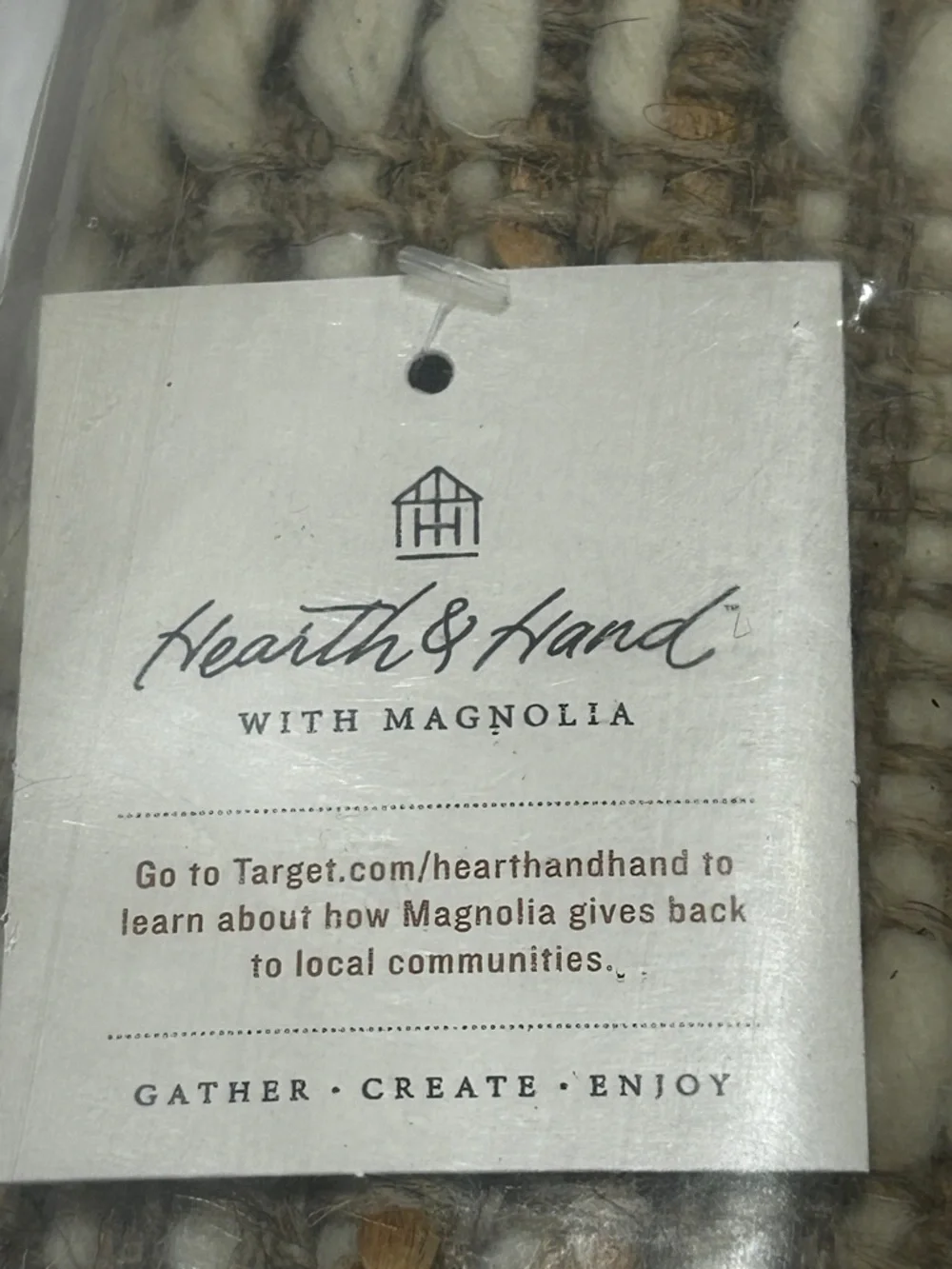 Box Grid Rectangular Handmade Woven Rug from the Hearth & Hand with Magnolia
